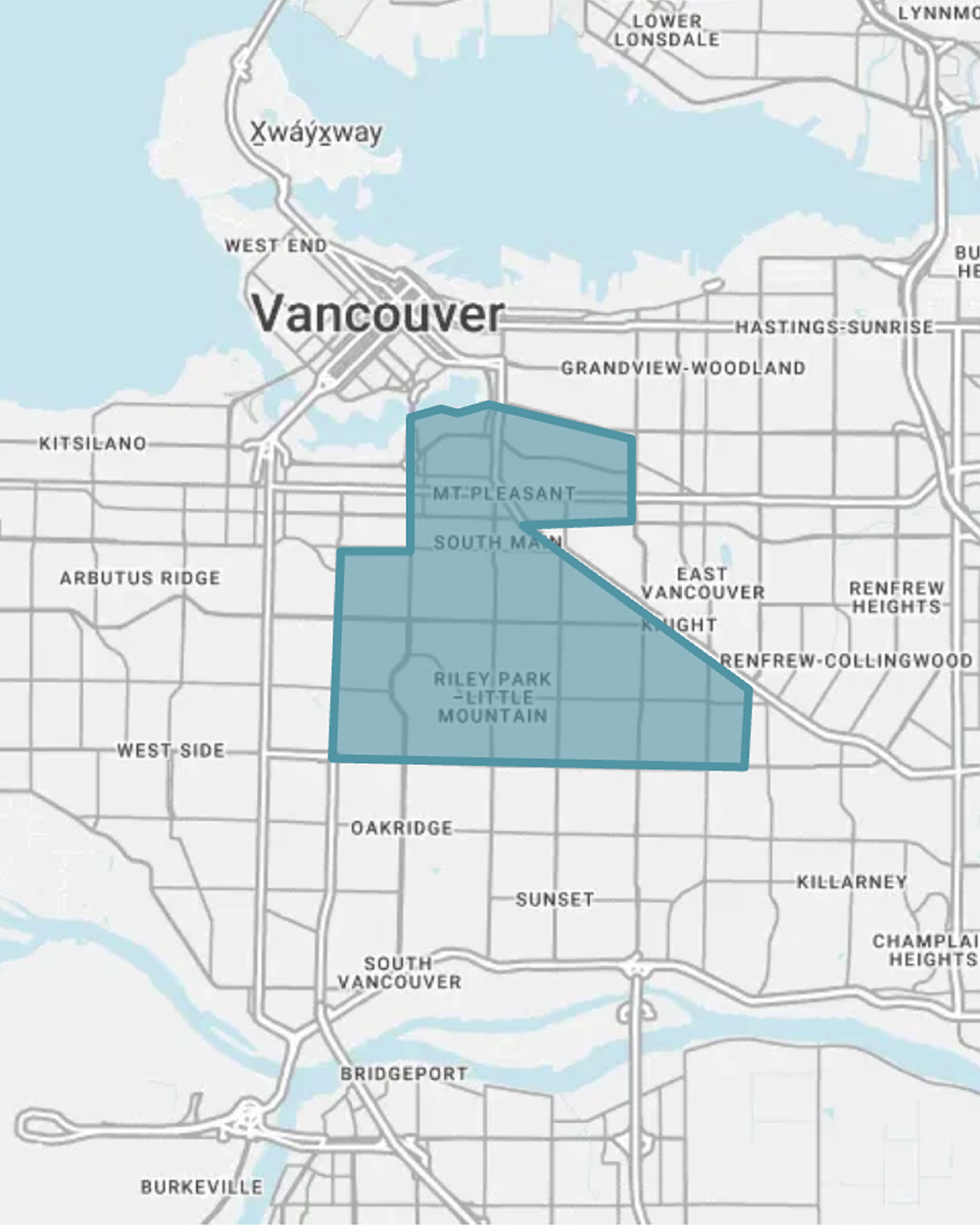 PCN 5 region on city map